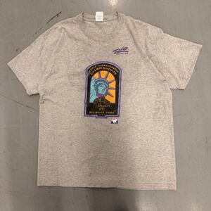 Gildan 2005 Breeders Cup Belmont Park Horse Racing T-Shirt Gray XL Rio Sports